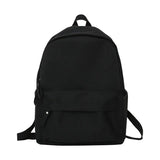 Solid Nylon Backpack for Travel College School Bag