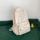 Floral Backpack Nylon Large Capacity Girl Bags