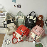 Women's Nylon School Bag Soft Handle Travel Backpacks