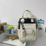 Women's Nylon School Bag Soft Handle Travel Backpacks