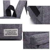 Gray Canvas Backpack 15inch Laptop College School Bag Rucksack