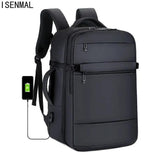 Waterproof Scratch Resistant Men's Backpack with USB Charging