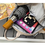 Winter Mini Backpack Small Ringer Embroidery Women's Backpack