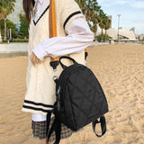 Winter Mini Backpack Small Ringer Embroidery Women's Backpack