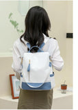 Waterproof Oxford Cloth Women's Backpack Anti-theft Back Zipper Schoolbag