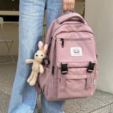 Waterproof Nylon Women Backpack Japanese Female Students Schoolbag Multilayer Se