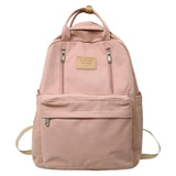 Multifunction Double Zipper Women Backpack Teenager Girls Laptop Backpack