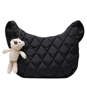 Women Handbags Space Pad Cotton Feather Down Large Tote Shoulder Bags