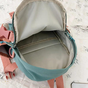 Mini Girls' School Backpack Waterproof Nylon Fabric Casual Girl Schoolbag