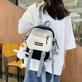 Mini Girls' School Backpack Waterproof Nylon Fabric Casual Girl Schoolbag