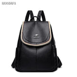 PU Leather Women Backpack School Bags Large Capacity Travel Backpacks