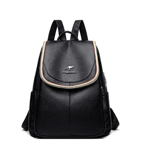 PU Leather Women Backpack School Bags Large Capacity Travel Backpacks