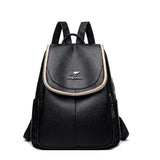 PU Leather Women Backpack School Bags Large Capacity Travel Backpacks