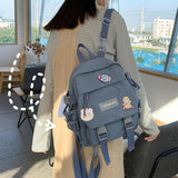 Mini Women's Backpack Girls School Bag Waterproof Nylon