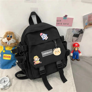 Mini Women's Backpack Girls School Bag Waterproof Nylon