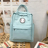 Nylon School Bags for Girls Women Laptop Backpacks