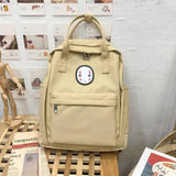 Nylon School Bags for Girls Women Laptop Backpacks