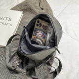 Women Vintage PU Leather Small Backpack Mini School Bags