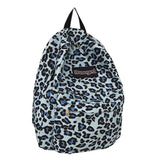 Leopard Print Laptop Backpack for Women, Letter Youth Backpack