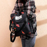 Women Anti-theft Oxford School Backpack Travel Waterproof Satchel Shoulder Bag