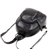 FGGS Mini Backpack, Leather Travel Daypack Shoulder Bag for Women Girls