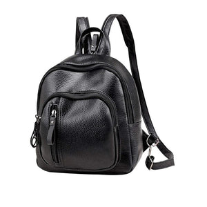 FGGS Mini Backpack, Leather Travel Daypack Shoulder Bag for Women Girls