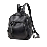 FGGS Mini Backpack, Leather Travel Daypack Shoulder Bag for Women Girls
