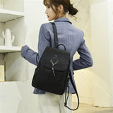 Vintage Deer Head Tassel Backpack High Capacity Girls School Bags