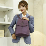 Vintage Deer Head Tassel Backpack High Capacity Girls School Bags