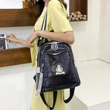 Sequins Women's Backpack School Bags 3-In-1 Travel Bagpac