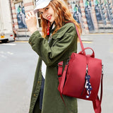 Oxford Women's Anti-theft Backpack High School Travel Bag