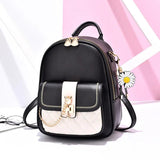 Women Small Backpack Leisure Travel Leather Zipper Female School Bags