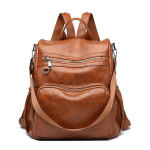 Chuwanglin Women Backpack Youth Leather Female School Bagpack D103011