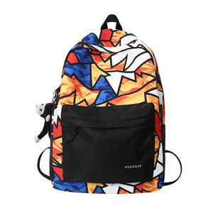 Harajuku Girl Male School Bag Female Men Backpack Women Book Boy Bag