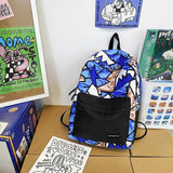 Harajuku Girl Male School Bag Female Men Backpack Women Book Boy Bag