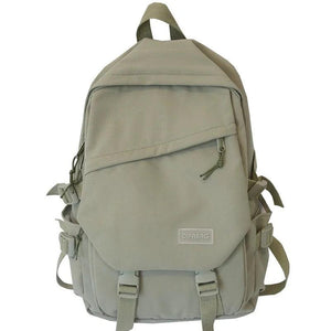 Waterproof Nylon School Bag Unisex Backpack