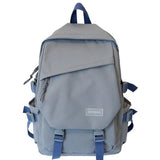 Waterproof Nylon School Bag Unisex Backpack
