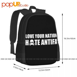 Antifa Protesters Commie Scum Backpack Large Capacity Vintage School Bag