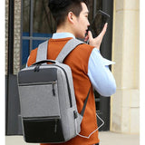 Waterproof Business Backpack Men USB School 15.6 Inch
