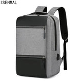 Waterproof Business Backpack Men USB School 15.6 Inch
