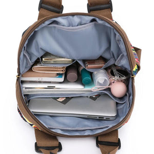 Anti Theft Women Backpack Durable Fabric Oxford School Bag