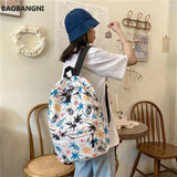 Graffiti Printing Women's Backpack School Bag for Girl Teenage Female