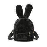 Winter Women's Plush Backpack Small Pink mochila feminina