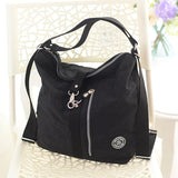 Casual Solid Zipper Backpack Retro Style Student Daily Bag