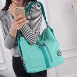 Casual Solid Zipper Backpack Retro Style Student Daily Bag