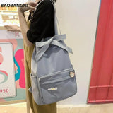 Preppy Style Shoulder Bag for Teenage Girls Summer School Bag