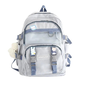 Nylon Women Backpacks Waterproof Rucksack for Teen Girls School Bag Travel