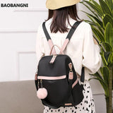 Women Backpacks Panelled Oxford Back Bag Pack Female Backbag School Bags