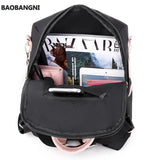 Women Backpacks Panelled Oxford Back Bag Pack Female Backbag School Bags