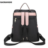 Women Backpacks Panelled Oxford Back Bag Pack Female Backbag School Bags